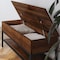 Flash Furniture Entryway Storage Bench with Lower Shelf Perfect for Entryway, Mudroom, or Bedroom in Walnut ZG-075-WAL-GG - alternate 8